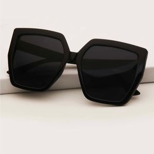 Fashion acrylic frame sunglasses, oversized, extremely dark lenses‼️ with CASE🎁